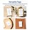 2" x 3-1/2" Rectangle Rounded Corners, Matte White Printable Tags